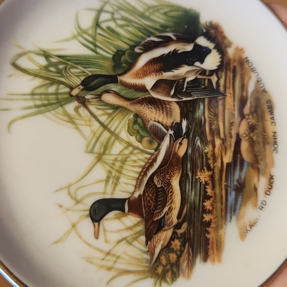 JWK Josef Kuba Bavaria Porcelain Trinket Dishes John James Audubon Duck Scenes - Picture 3 of 14